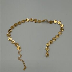 Gold Smiley Face Bracelet